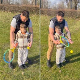WOOPIE Paletki Plażowe do Badmintona Rakietki Zestaw