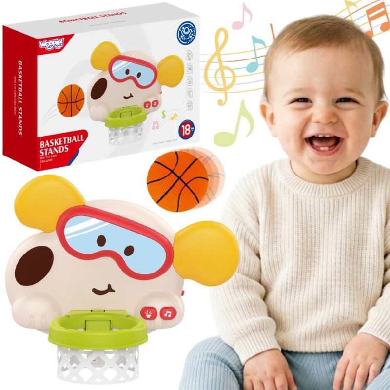 WOOPIE BABY Interaktywny Kosz Do Koszykówki Piesek Dla Dzieci