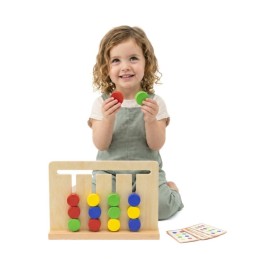 VIGA Gra Logiczna Odwzoruj Kolory i Figury Sorter Montessori