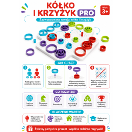 WOOPIE IQ Gra Logiczna Strategiczna Trening Mózgu Kółko i Krzyżyk 36 el.