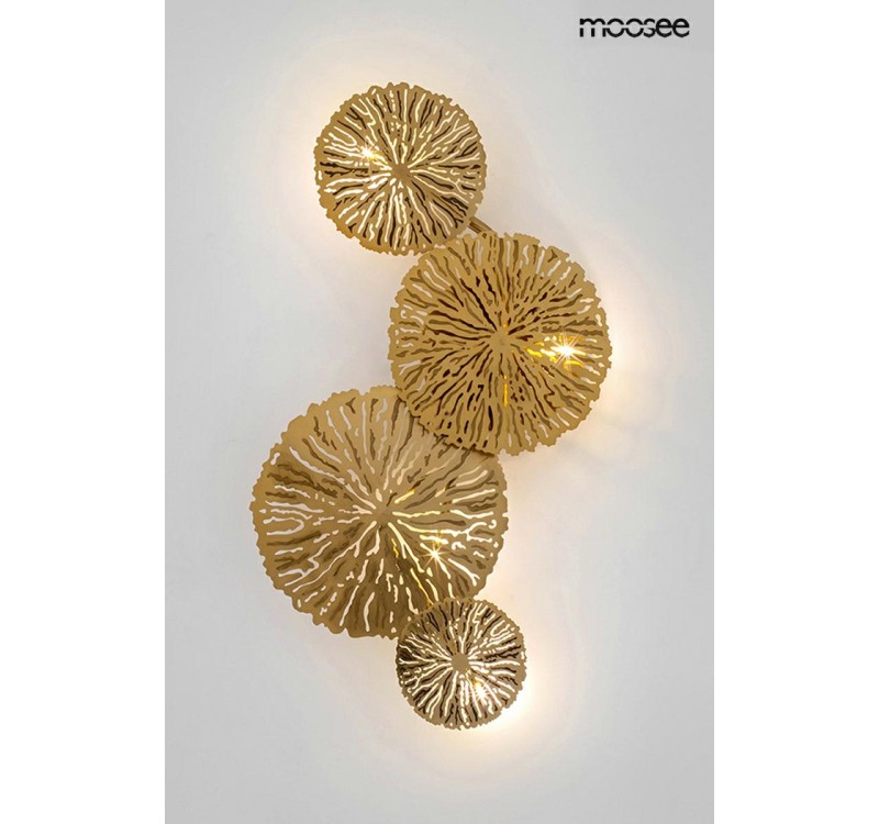 MOOSEE lampa ścienna LIRIO 4 złota