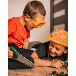 WOOPIE Duża Skryznka z Narzędziami dla Dzieci Zestaw Majsterkowicza Wkrętarko-Wiertarka 15 el.