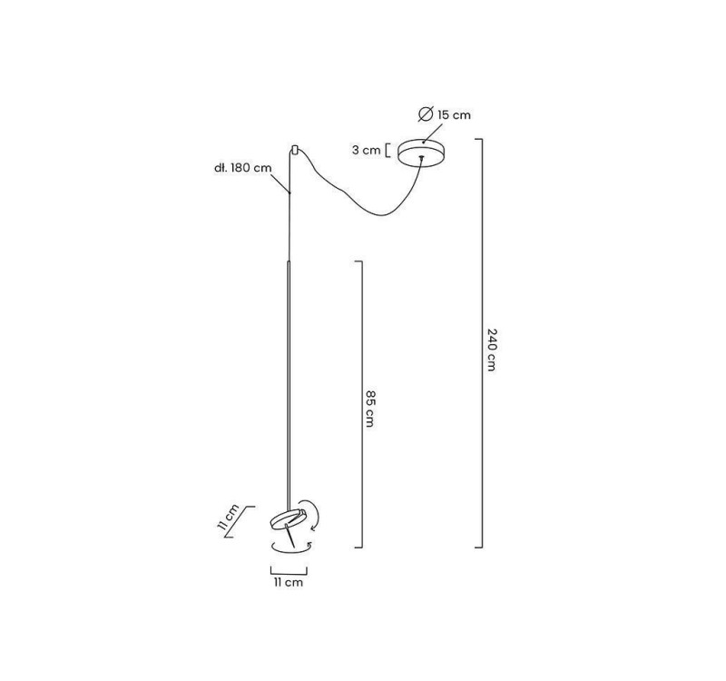 MOOSEE lampa wisząca BOBBIE czarna