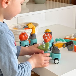 WOOPIE Klocki Magnetyczne Dinozaury Konstrukcyjne 84 el.