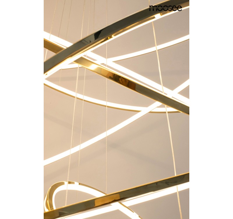 MOOSEE lampa wisząca RING SLIM L złota