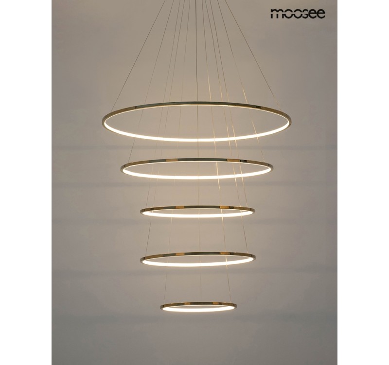 MOOSEE lampa wisząca RING SLIM L złota
