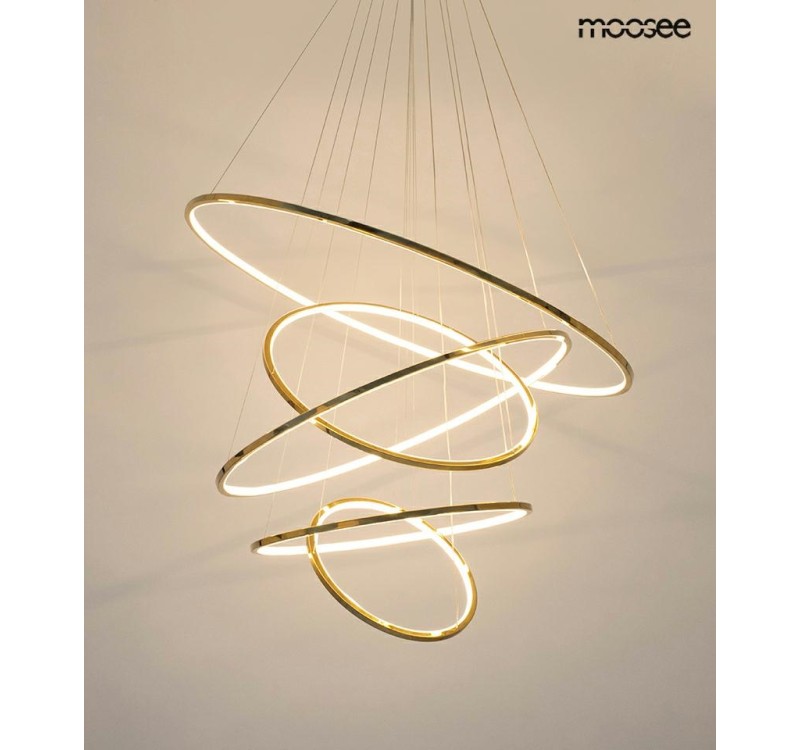 MOOSEE lampa wisząca RING SLIM L złota