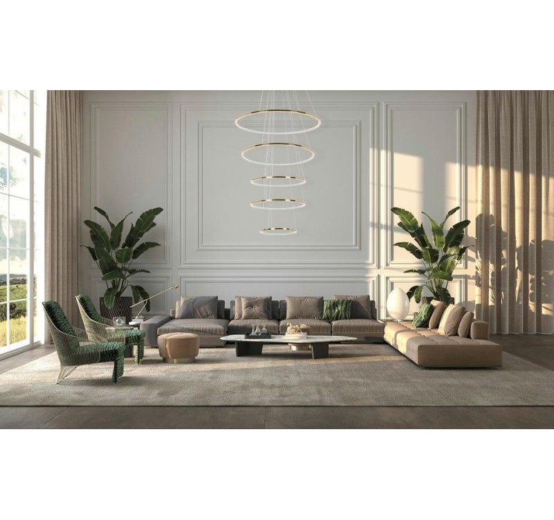 MOOSEE lampa wisząca RING SLIM L złota