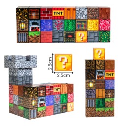 WOOPIE Klocki Magnetyczne Konstrukcyjne Sześciany 3D Zestaw Edukacyjny 63 el.