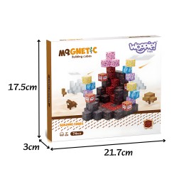 WOOPIE Klocki Magnetyczne Bloczki Sześciany Piksele 74el.