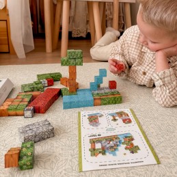 WOOPIE Klocki Magnetyczne Konstrukcyjne Świat Klocków 108 el.