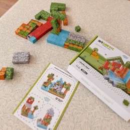 WOOPIE Klocki Magnetyczne Konstrukcyjne Świat Klocków 108 el.