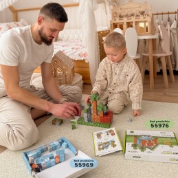 WOOPIE Klocki Magnetyczne Konstrukcyjne Świat Klocków 108 el.
