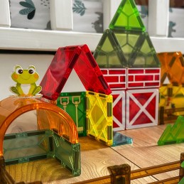 WOOPIE Magnetyczne Klocki Konstrukcyjne 7,5 cm Farma 50 el.