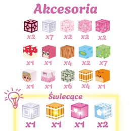Woopie Klocki Magnetyczne Kostki 48 el Montessori Edukacyjna Układanka 3D