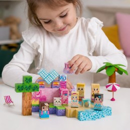 WOOPIE Klocki Magnetyczne Sześciany Magnesy 86el 3D Edukacyjne Układanka Zestaw Montessori dla Dzieci 3+