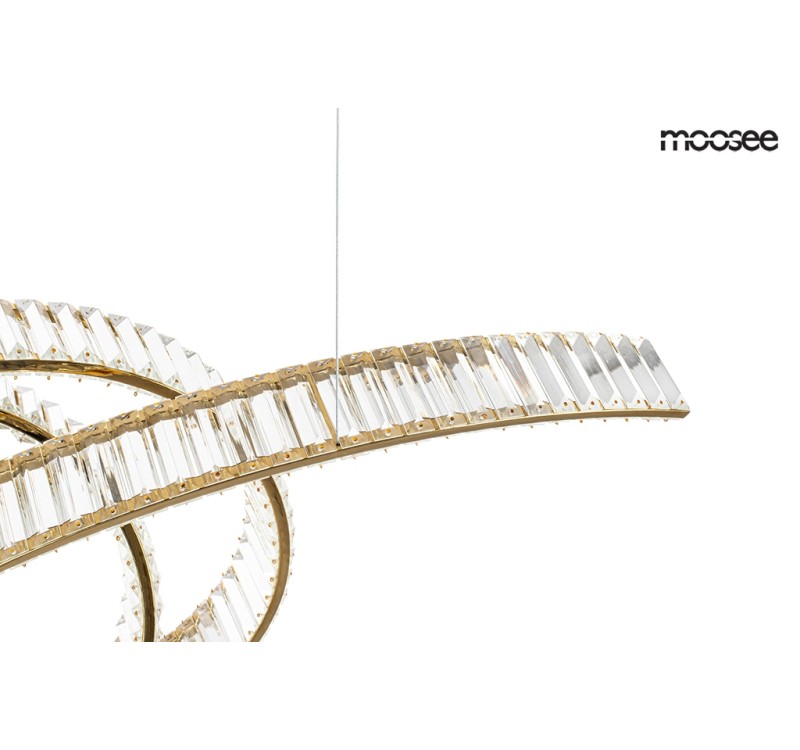 MOOSEE lampa wisząca WAVE 120 złota