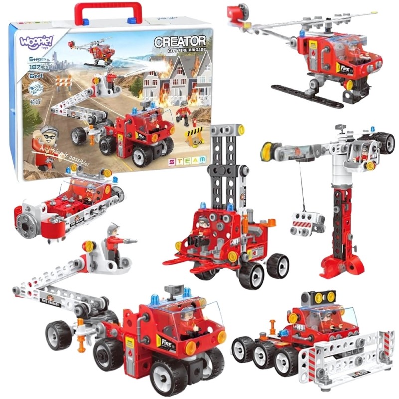 WOOPIE Zestaw Konstrukcyjny Creator City Fire Brigade