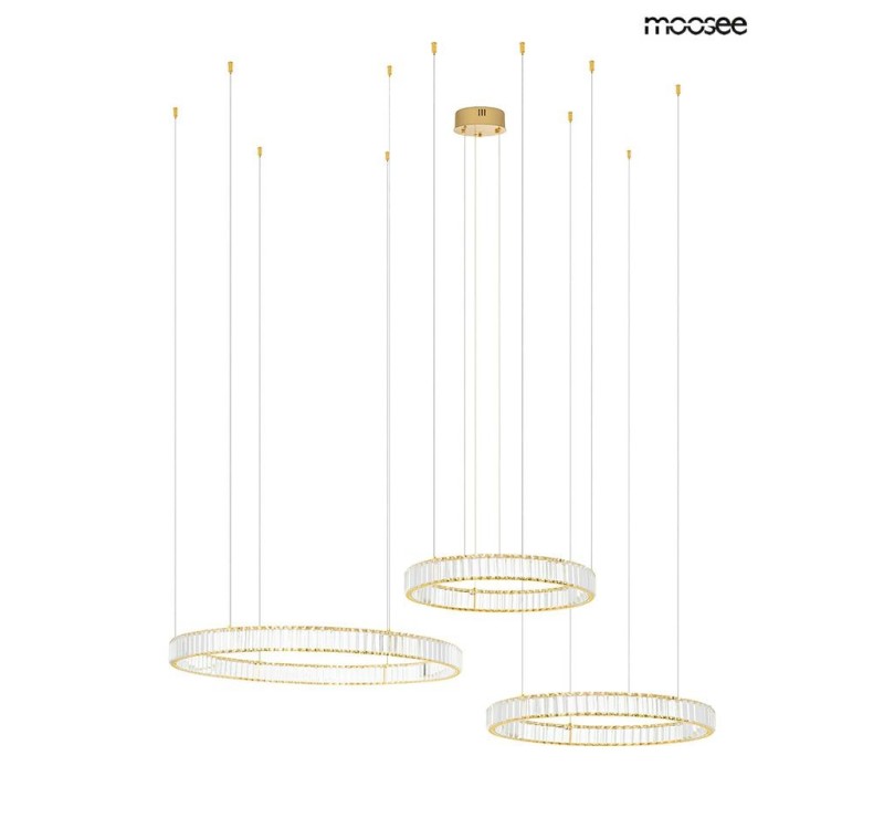 MOOSEE lampa wisząca LIBERTY 3B złota