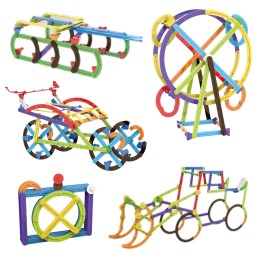 WOOPIE Klocki Konstrukcyjne Matematyczne 3D Edukacyjne 155 el.