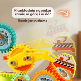 WOOPIE Interaktywne Klocki Konstrukcyjne Zębatki 18 el.