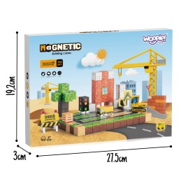 WOOPIE Magnetyczne Klocki Konstrukcyjne Plac Budowy 115 el.