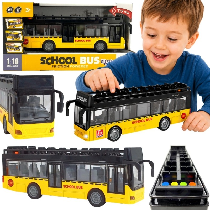 WOOPIE Autobus ze Światłami i Otwieranymi Drzwiami