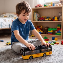 WOOPIE Autobus ze Światłami i Otwieranymi Drzwiami