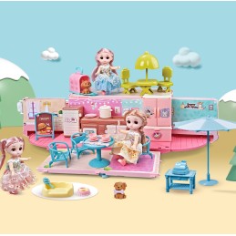 WOOPIE Kamper 2w1 Domek XXL Zestaw dla Lalek