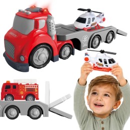 WOOPIE Czerwona Laweta Straży Pożarnej City Truck Efekty Dźwiękowe i Świetlne