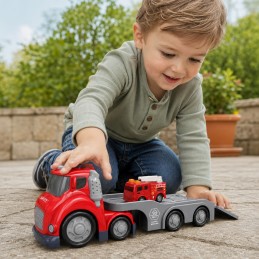WOOPIE Czerwona Laweta Straży Pożarnej City Truck Efekty Dźwiękowe i Świetlne
