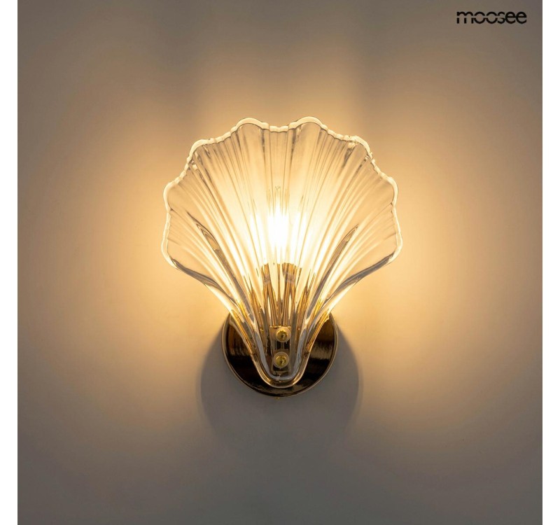MOOSEE lampa ścienna CONCHA złota