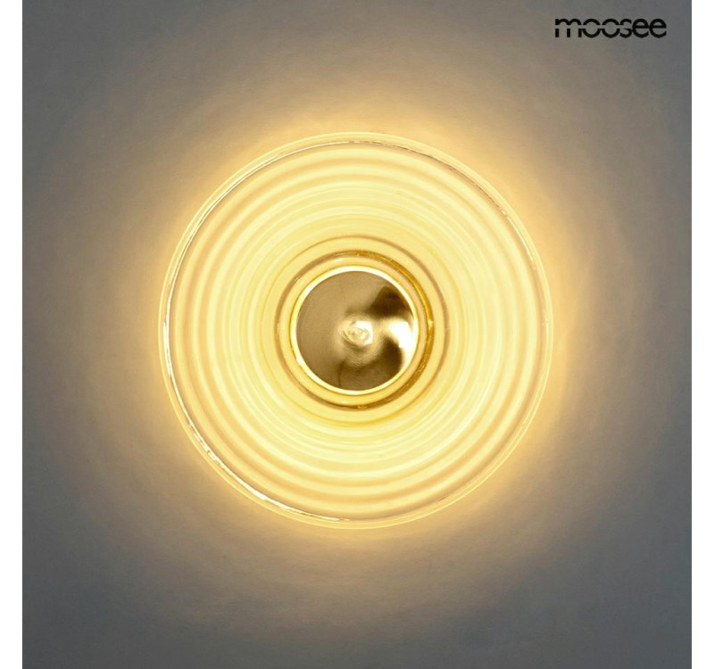 MOOSEE lampa ścienna ONDA złota