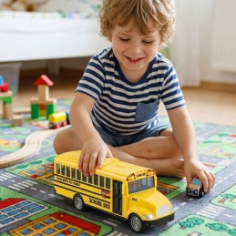 WOOPIE  Interaktywny Autobus Szkolny Elektryczny 1:20 Światło Dźwięk Prezent