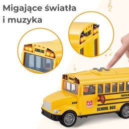 WOOPIE  Interaktywny Autobus Szkolny Elektryczny 1:20 Światło Dźwięk Prezent