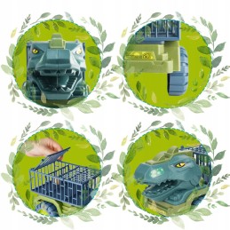 WOOPIE Ciężarówka Dinozaur Transporter Figurki