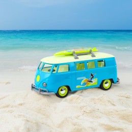 WOOPIE Samochód Bus Surfing Klasyczny Czerwony Ze Światłem I Dźwiękiem Model 1:14