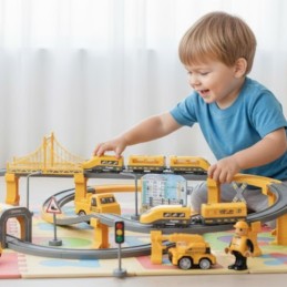 WOOPIE Kolejka Elektryczna Pendolino Zestaw 92el.