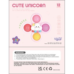 WOOPIE BABY Kosmiczny Spinner Pop-it  Zabawka Sensoryczna  Wymienne 3 szt Różowy.