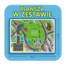 WOOPIE Tor Spirala Garaż dla Samochodzików 3 szt.