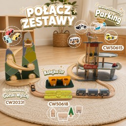 CLASSIC WORLD Drewniany Tor Samochodowy "Górski Wyścig"
