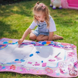 WOOPIE Mata Wodna do Malowania 2w1 XXL 100x70cm Świeci w Ciemności