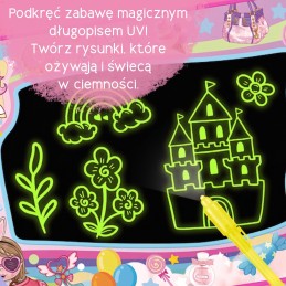 WOOPIE Mata Wodna do Malowania 2w1 XXL 100x70cm Świeci w Ciemności