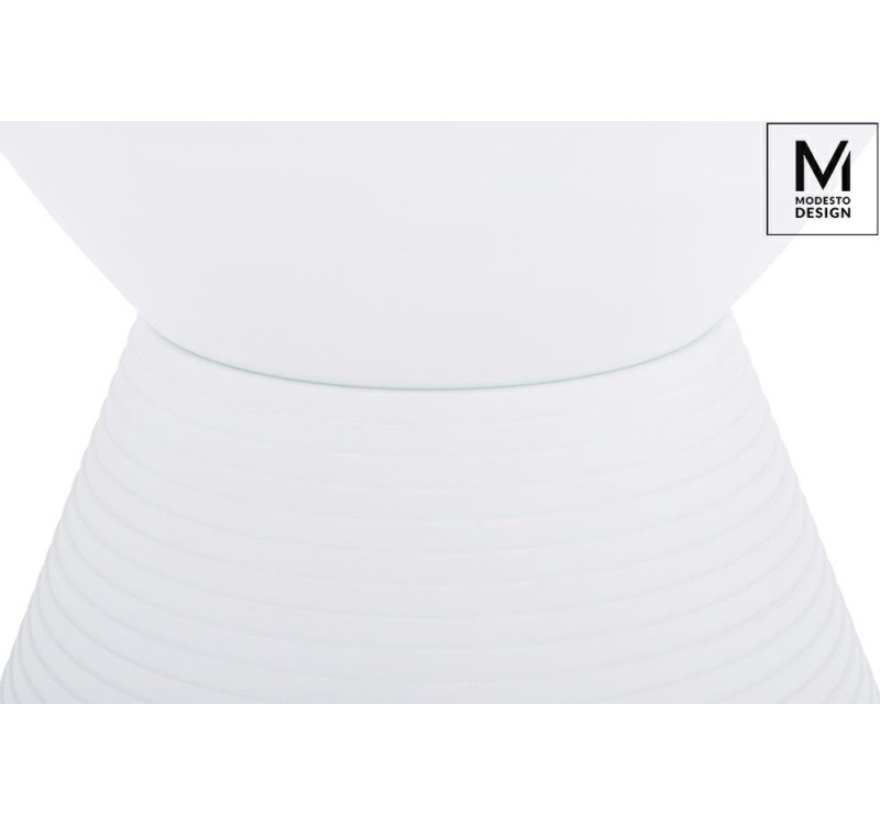 MODESTO stołek TAMBURO biały - polipropylen