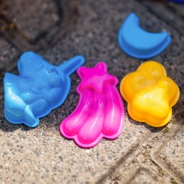 WOOPIE Piasek Kinetyczny 0,6 kg Zestaw Jednorożec Stolik z Foremkami