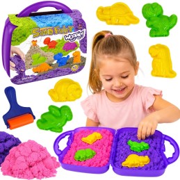 WOOPIE Zestaw Piasku Kinetycznego Dinozaury 13 el