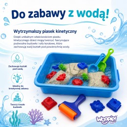 WOOPIE Piasek Kinetyczny do Wody Zestaw Walizka 18el