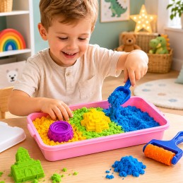 WOOPIE Zestaw Piasek Kinetyczny SAND SPIRIT Zamek 24 el.