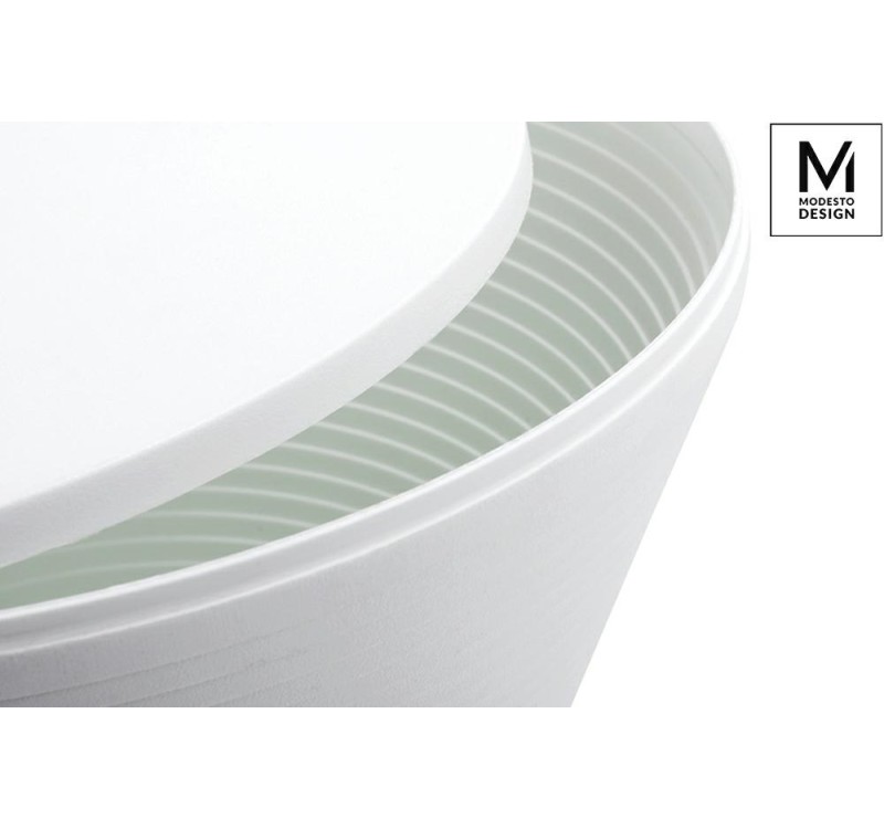 MODESTO stołek TAMBURO biały - polipropylen