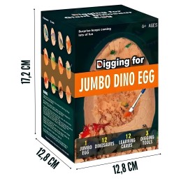 WOOPIE Wykopalisko Jajko Dinozaura Zestaw Archeologa do Rozkopania 12 Dinozaurów